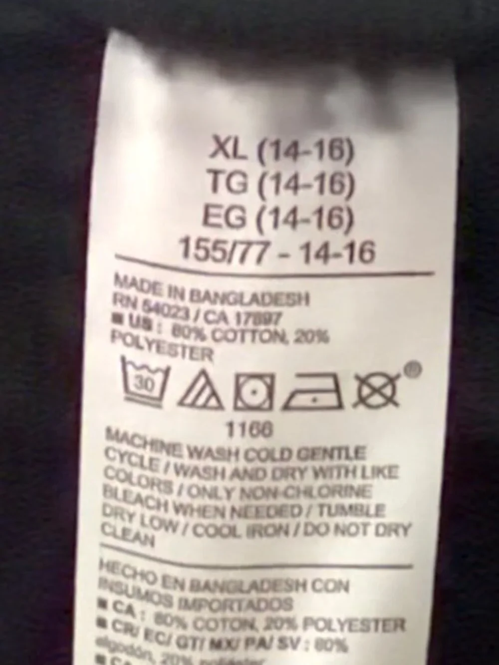 Old Navy Kids Black Jogger Sweatpants XL (14-16) Cotton Blend Elastic Waist